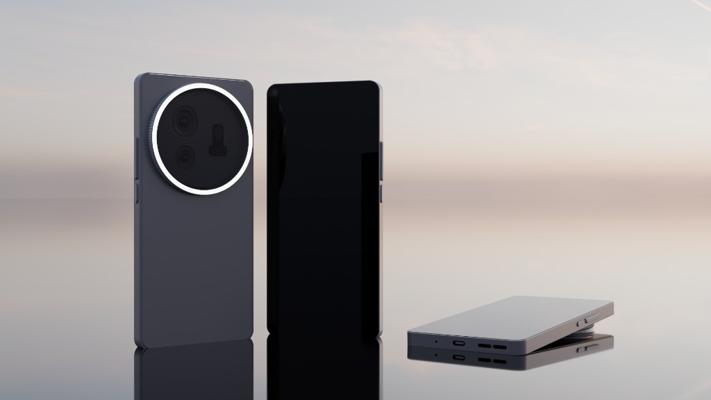 Refined industrial Vivo T4x from back, front, and bottom